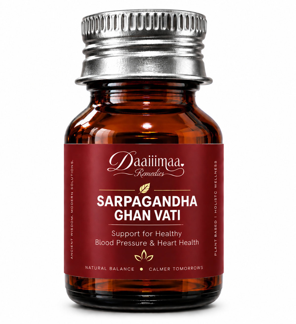 Daaiiimaa Remediees’ Sarpagandha Ghan Vati for High Blood Pressure 30 tabs