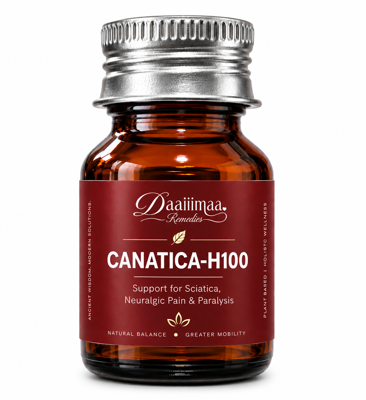 Daaiiimaa Remediees’ Canatica-H100 for Neuralgic Pain, Sciatica, Paralysis 30 tabs